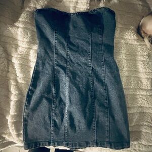 Alter’d State Denim Strapless Dress